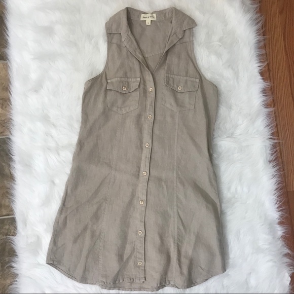 cloth & stone Dresses & Skirts - Cloth & Stone sleeveless shirt dress